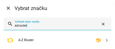 Přidání integrace v Zařízení a služby